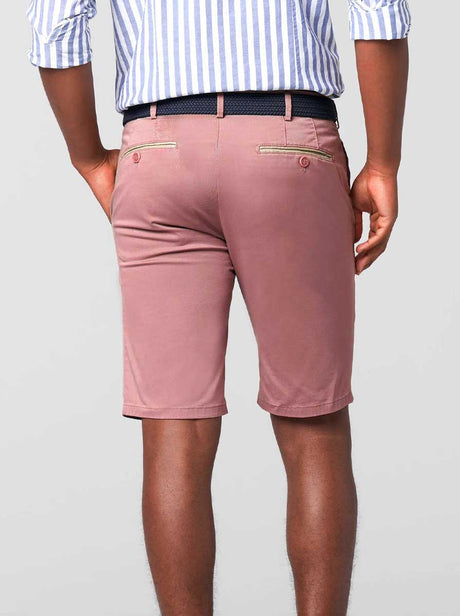 Meyer Shorts Meyer - Palma Pink Cotton Short w/ Contrast Trim