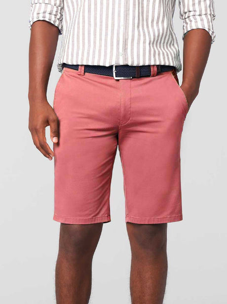 Meyer Shorts Meyer - Palma Rose Pink Cotton Short w/ Contrast Trim