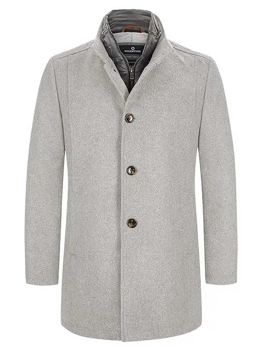 Milestone Coats Milestone - Overcoat w/ Removable Gilet