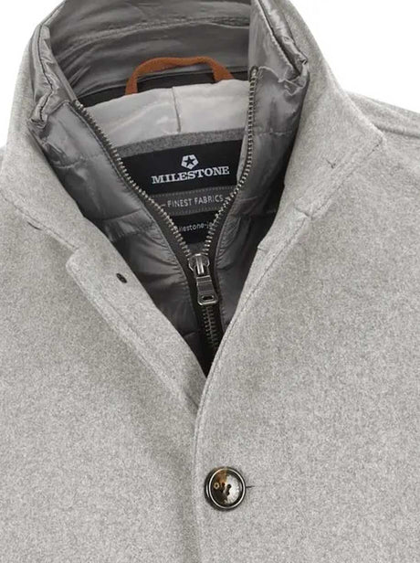 Milestone Coats Milestone - Overcoat w/ Removable Gilet