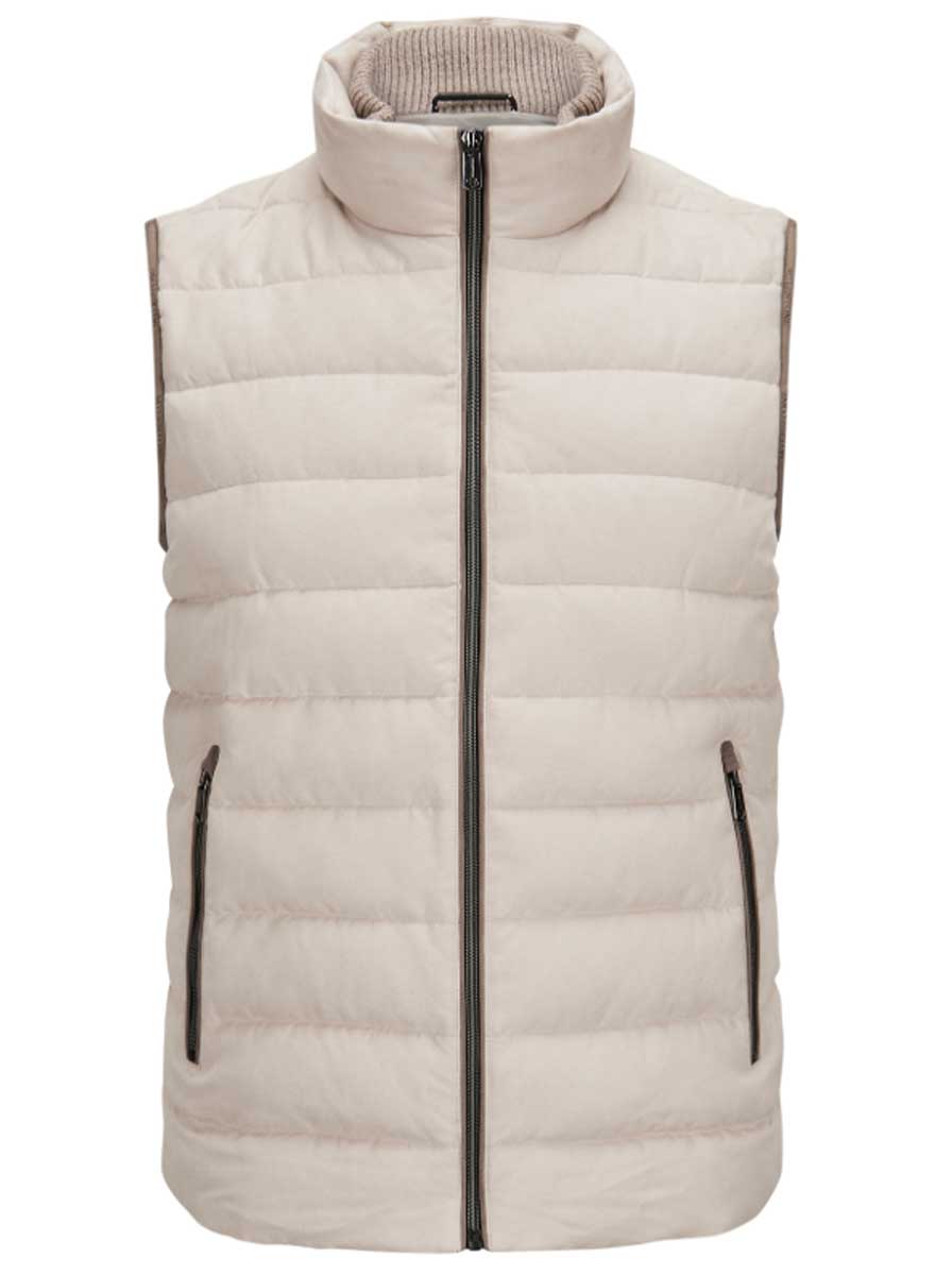 Milestone Gilets Milestone - Quilted Stone Gilet