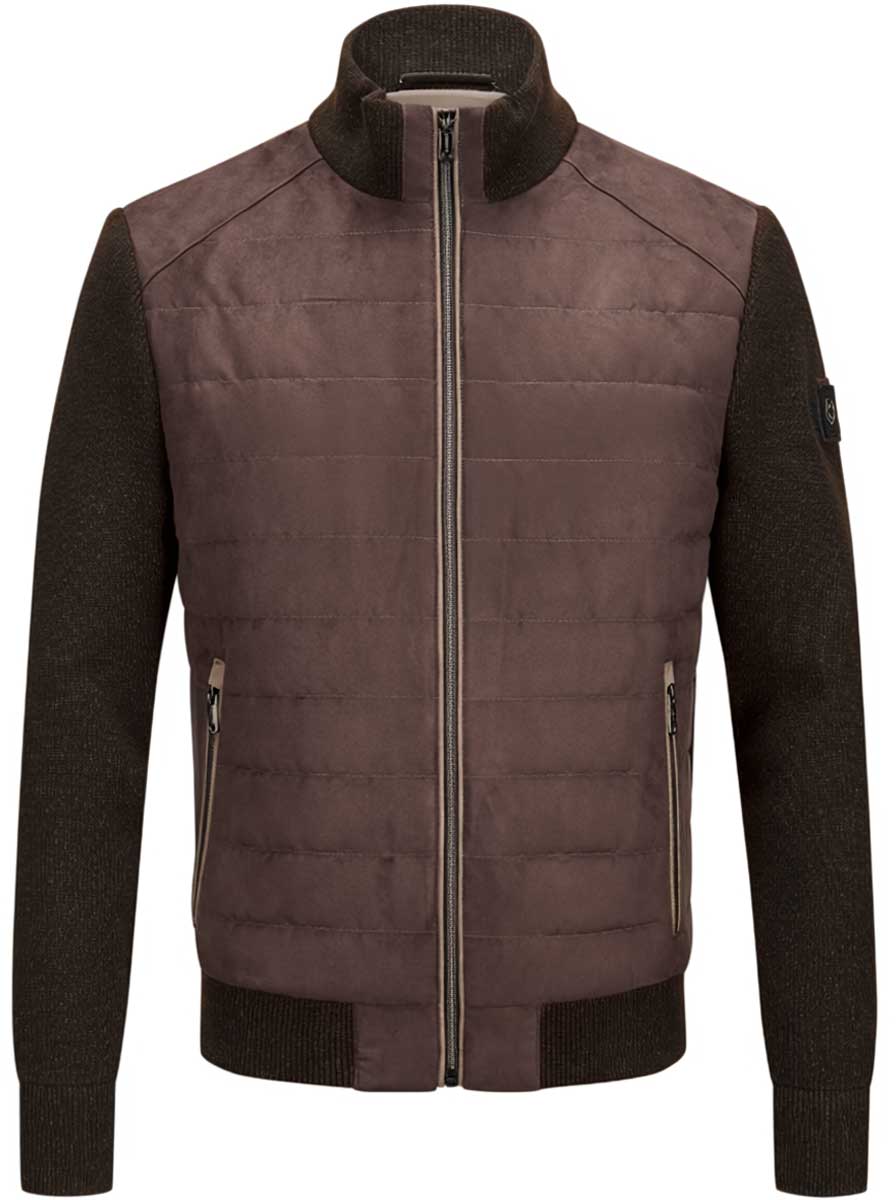 Milestone Hybrid Milestone - Quilted Brown Hybrid Jacket