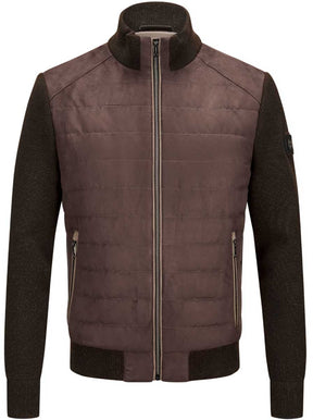 Milestone Hybrid Milestone - Quilted Brown Hybrid Jacket