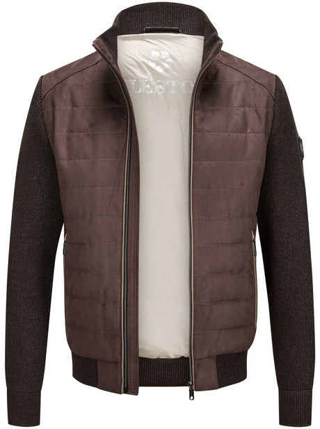 Milestone Hybrid Milestone - Quilted Brown Hybrid Jacket