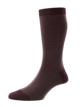 Pantherella Socks Pantherella - Highbury Houndstooth Merino Wool Socks