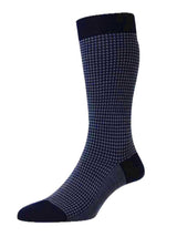 Pantherella Socks Pantherella - Highbury Houndstooth Merino Wool Socks