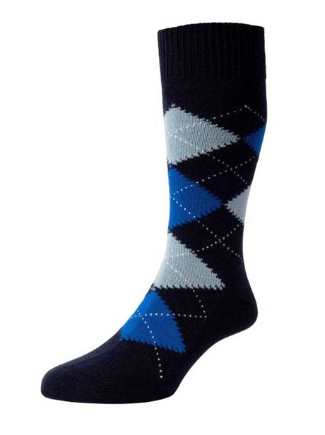 Pantherella Socks Pantherella - Racton Argyle Merino Wool Socks