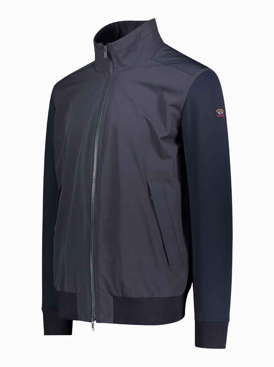 Paul & Shark Coats & Jackets Paul & Shark - Nylon Full Zip Mix Media Jacket With Typhoon® Details