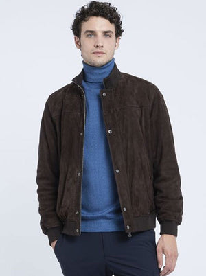 Paul & Shark Coats Paul & Shark - Aqualeather suede Bomber 223