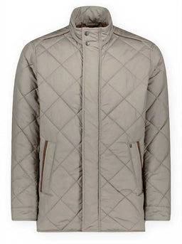 Paul & Shark Coats Paul & Shark - Quilted Beige Jacket with Alcantara® Details