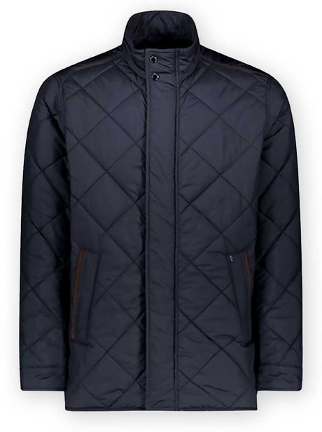 Paul & Shark Coats Paul & Shark - Quilted Jacket with Alcantara® Details