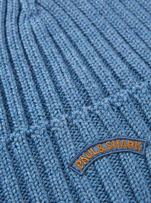 Paul & Shark Hats Paul & Shark - Airforce Blue Wool Beanie