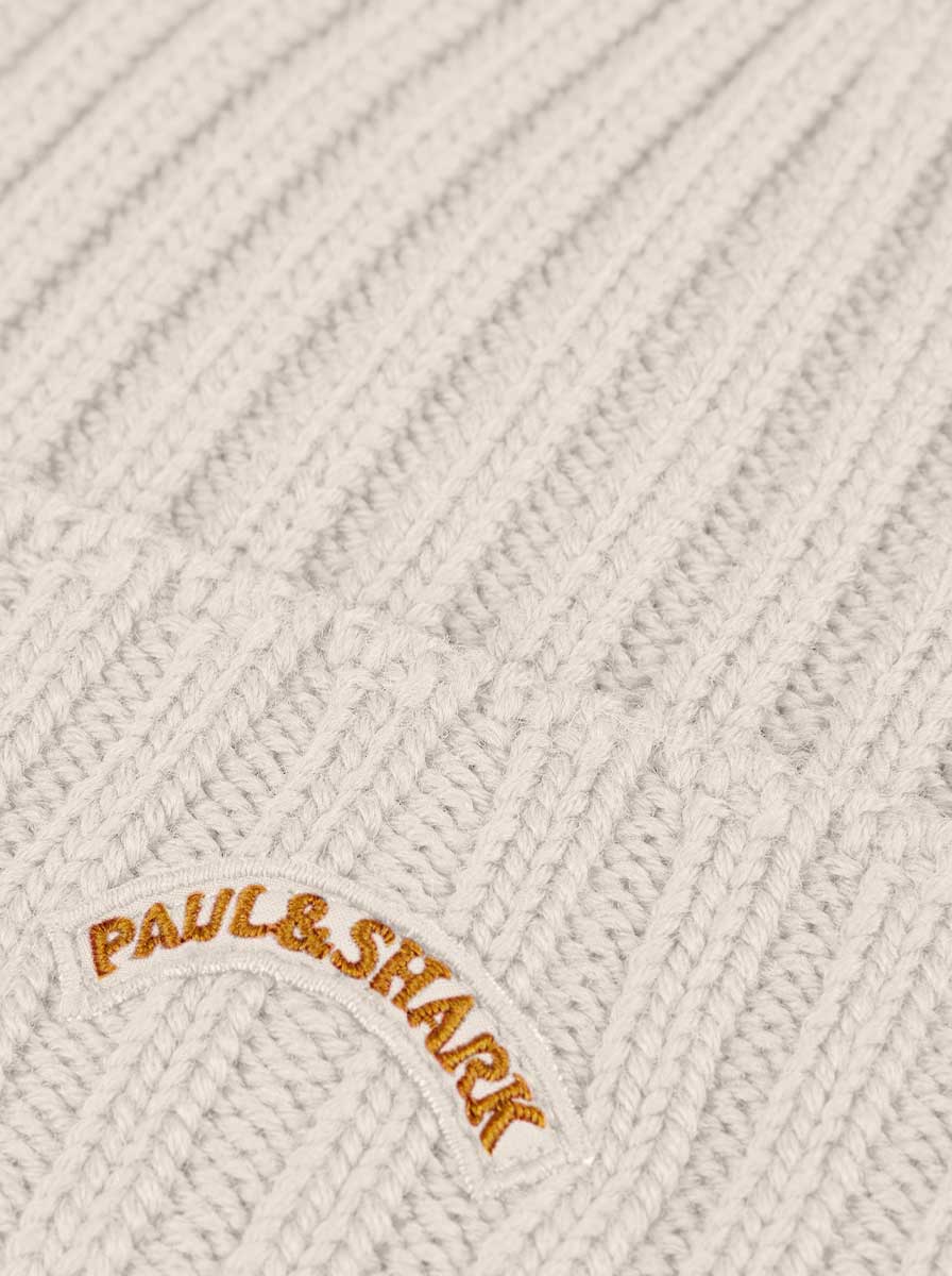 Paul & Shark Hats Paul & Shark - Beige Wool Beanie