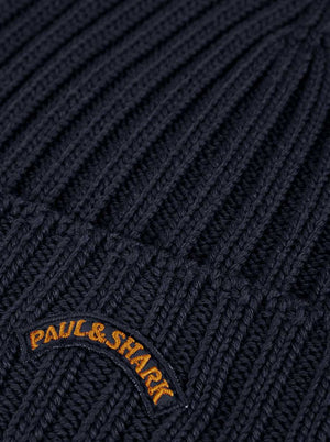 Paul & Shark Hats Paul & Shark - Navy Wool Beanie