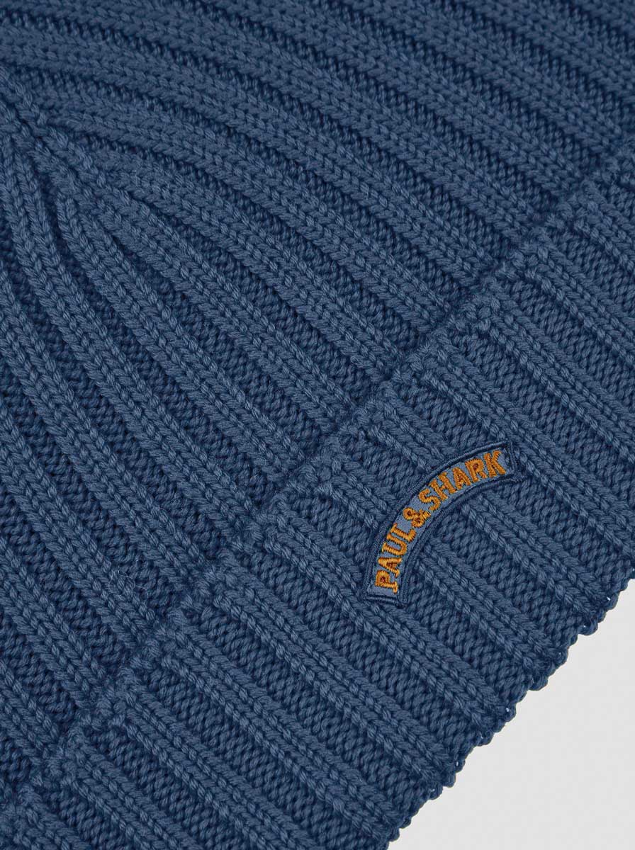 Paul & Shark Headwear Paul & Shark - Airforce Blue Wool Beanie