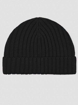 Paul & Shark Headwear Paul & Shark - Black Wool Beanie