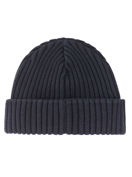 Paul & Shark Headwear Paul & Shark - Ribbed Navy Wool Beanie