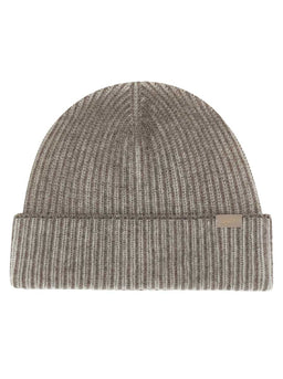 Paul & Shark Headwear Paul & Shark - Wool and Cashmere Ribbed Beige Beanie