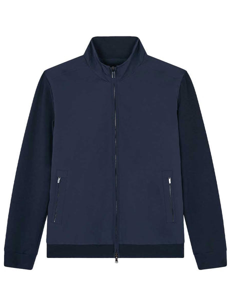 Paul & Shark Hybrid Paul & Shark - Re 4x4 Stretch Navy Full Zip Hybrid Jacket
