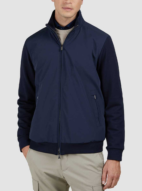 Paul & Shark Hybrid Paul & Shark - Re 4x4 Stretch Navy Full Zip Hybrid Jacket
