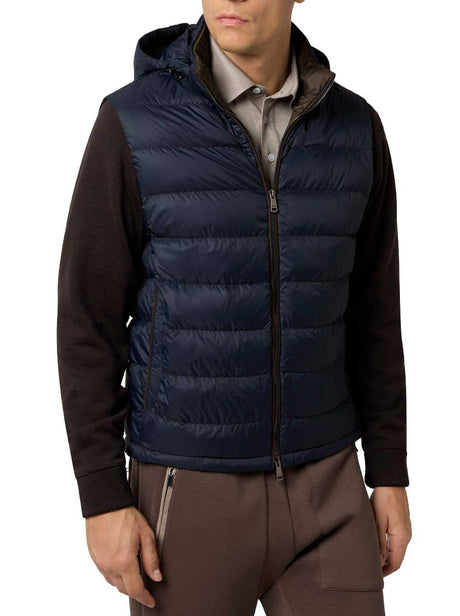 Paul & Shark Hybrid Paul & Shark - Ultralight Down Navy Hybrid with removable wool sleeves