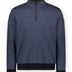 Paul & Shark Knitwear & Jumpers Paul & Shark - Denim Micro Stripe Wool Half Zip Sweater