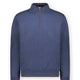 Paul & Shark Knitwear & Jumpers Paul & Shark - Denim Wool half Zip Sweater w/ Alcantara® Trim