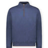 Paul & Shark Knitwear & Jumpers Paul & Shark - Denim Wool half Zip Sweater w/ Alcantara® Trim