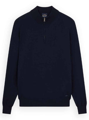 Paul & Shark Knitwear & Jumpers Paul & Shark - Extrafine Merino Wool Half Zip Jumper