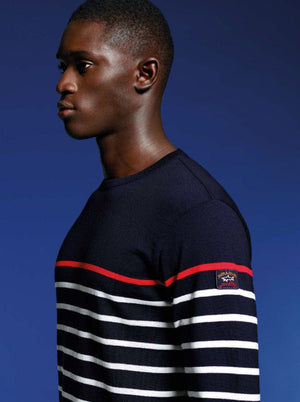 Paul & Shark Knitwear & Jumpers Paul & Shark - Four Season Merino Wool Stripped Jumper