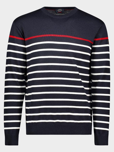 Paul & Shark Knitwear & Jumpers Paul & Shark - Four Season Merino Wool Stripped Jumper