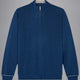 Paul & Shark Knitwear & Jumpers Paul & Shark - Fresco Cotton Quarter Zip Navy Sweater