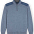 Paul & Shark Knitwear & Jumpers Paul & Shark - Knitwear - Cool Touch Wool Quater Zip Sweater With Typhoon® Platinum Trim
