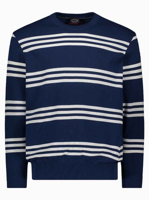 Paul & Shark Knitwear & Jumpers Paul & Shark - Multi Stripe Crew Neck Jumper