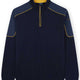 Paul & Shark Knitwear & Jumpers Paul & Shark - Navy Wool Half Zip Sweater