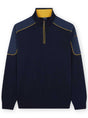 Paul & Shark Knitwear & Jumpers Paul & Shark - Navy Wool Half Zip Sweater