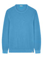 Paul & Shark Knitwear & Jumpers Paul & Shark - Riviera Garment Dyed Cotton Crew Neck Blue Sweater
