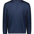 Paul & Shark Knitwear & Jumpers Paul & Shark - Summer Wool Half Zip Navy Sweater with Alcantara® Details
