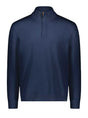 Paul & Shark Knitwear & Jumpers Paul & Shark - Summer Wool Half Zip Navy Sweater with Alcantara® Details