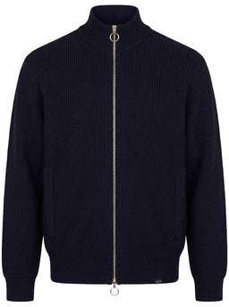 Paul & Shark Knitwear & Jumpers Paul & Shark - Tech Wool Full Zip Navy Sweater