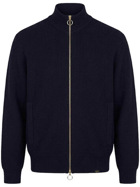 Paul & Shark Knitwear & Jumpers Paul & Shark - Tech Wool Full Zip Navy Sweater