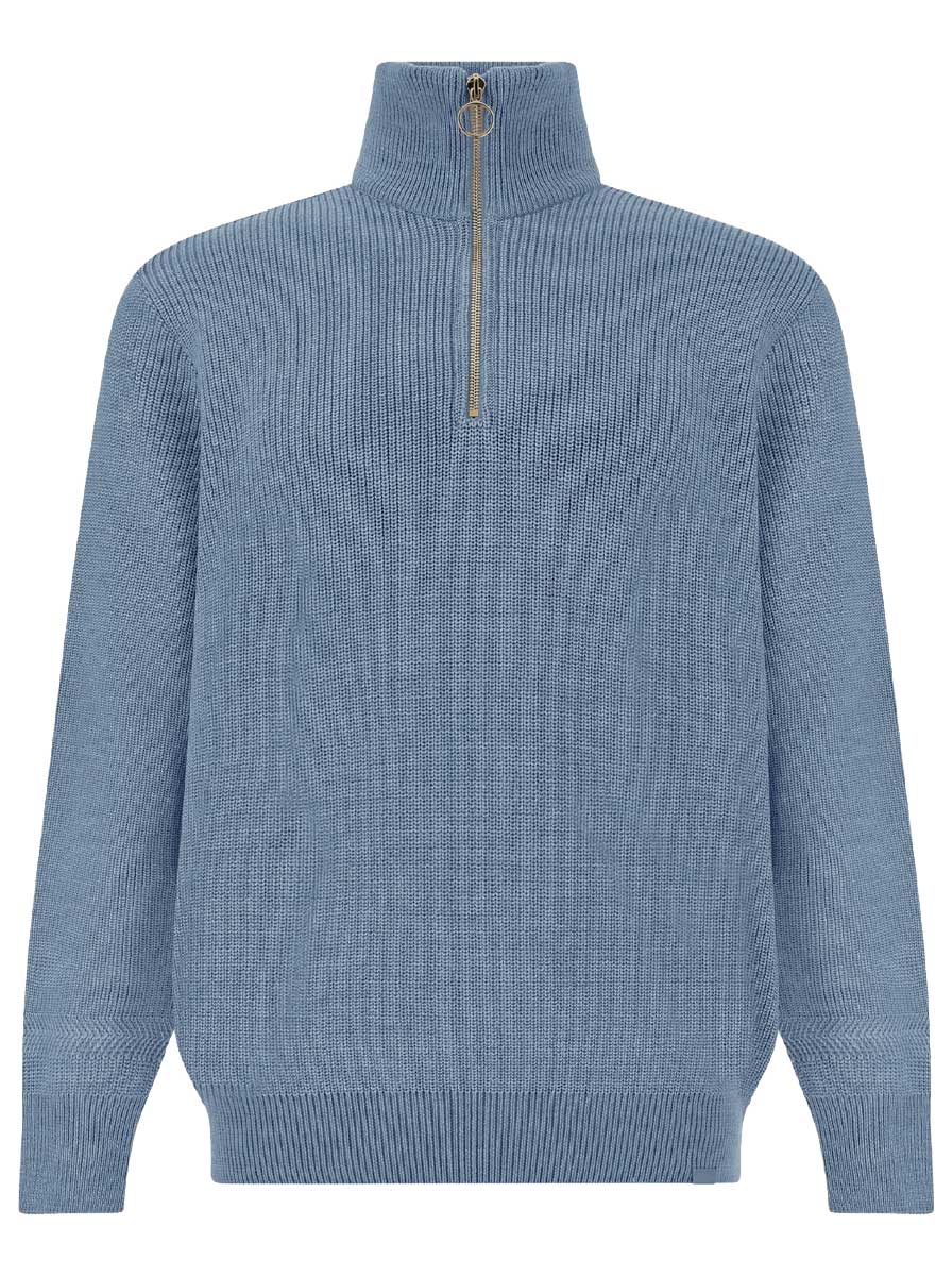 Paul & Shark Knitwear & Jumpers Paul & Shark - Tech Wool Half Zip Deb=nim Sweater