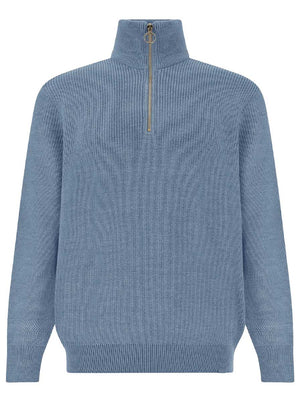 Paul & Shark Knitwear & Jumpers Paul & Shark - Tech Wool Half Zip Deb=nim Sweater