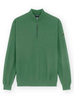 Paul & Shark Knitwear & Jumpers Paul & Shark - Textured Wool Half Zip Jumper