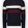 Paul & Shark Knitwear & Jumpers Paul & Shark - Wool Crew Neck Jumper w/ Bold Stripes 223