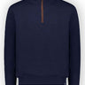 Paul & Shark Knitwear & Jumpers Paul & Shark - Wool half zip sweater w/ Alcantara® details 223