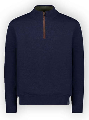 Paul & Shark Knitwear & Jumpers Paul & Shark - Wool half zip sweater w/ Alcantara® details 223