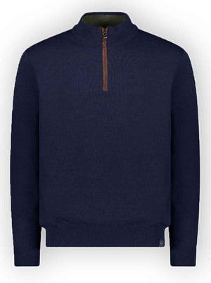 Paul & Shark Knitwear & Jumpers Paul & Shark - Wool half zip sweater w/ Alcantara® details 223