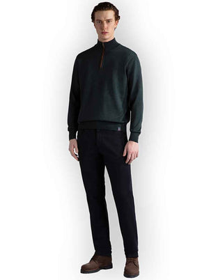 Paul & Shark Knitwear & Jumpers Paul & Shark - Wool half zip sweater w/ Alcantara® details 223