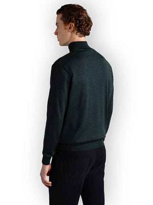 Paul & Shark Knitwear & Jumpers Paul & Shark - Wool half zip sweater w/ Alcantara® details 223